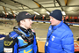 Doppelweltmeister Martin Haarahiltunen (li.) mit FIM-Bahnsport-Chef Armando Castagna