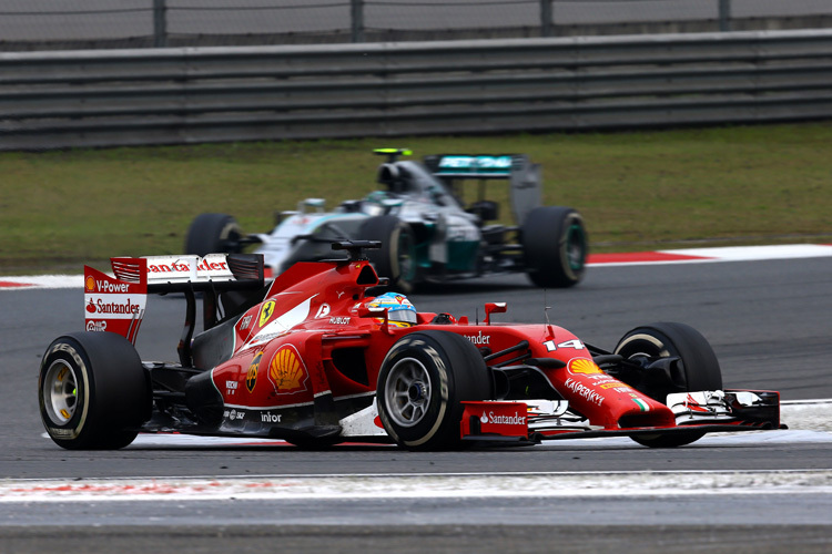 Ferrari vor Mercedes, dieser Eindruck täuscht