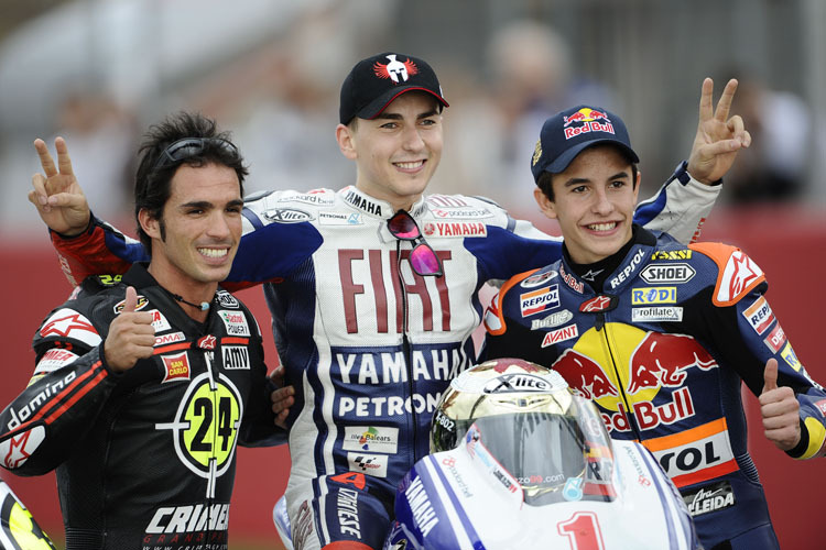 Spanische Champions: Elias, Lorenzo und Marquez 