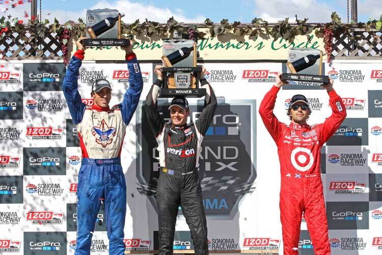 Will Power gewinnt vor Justin Wilson und Dario Franchitti