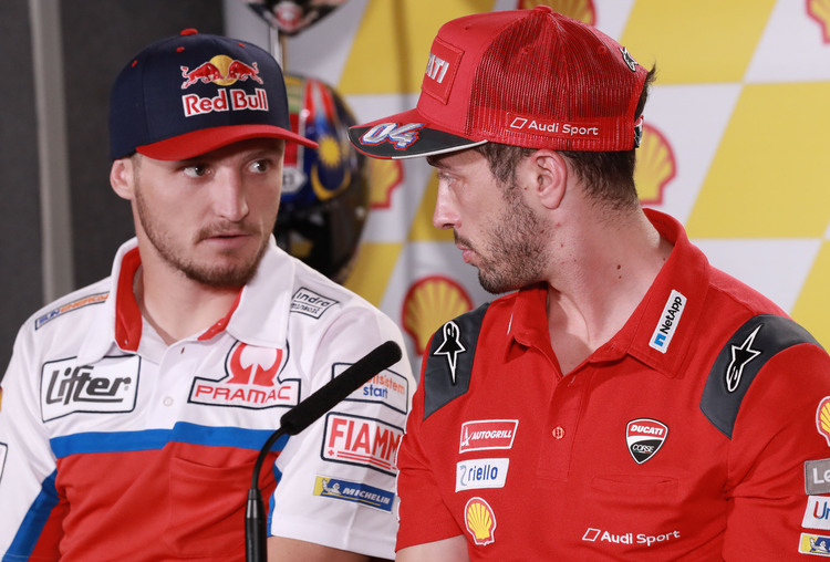 Jack Miller (li.) und Andrea Dovizioso sind ab 2021 doch keine Teamkollegen beim Ducati-Werksteam