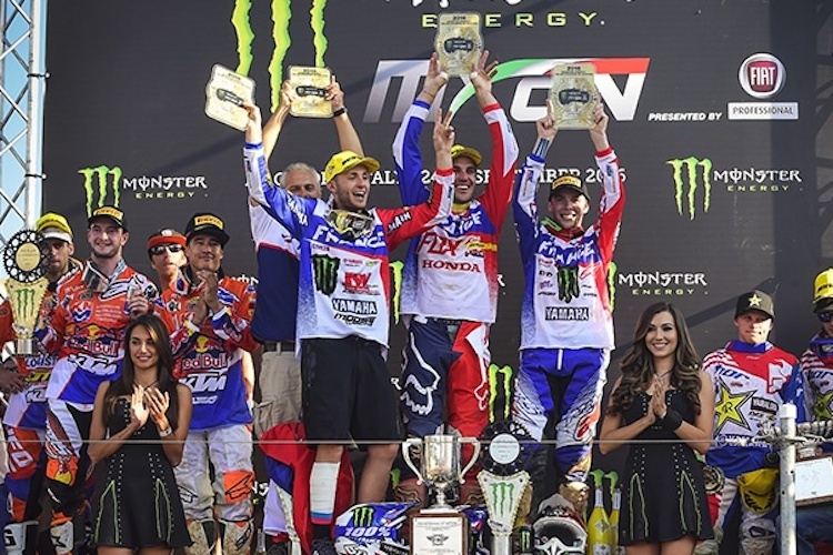 Zum dritten Mal in Folge gewinnt Frankreich das Motocross der Nationen