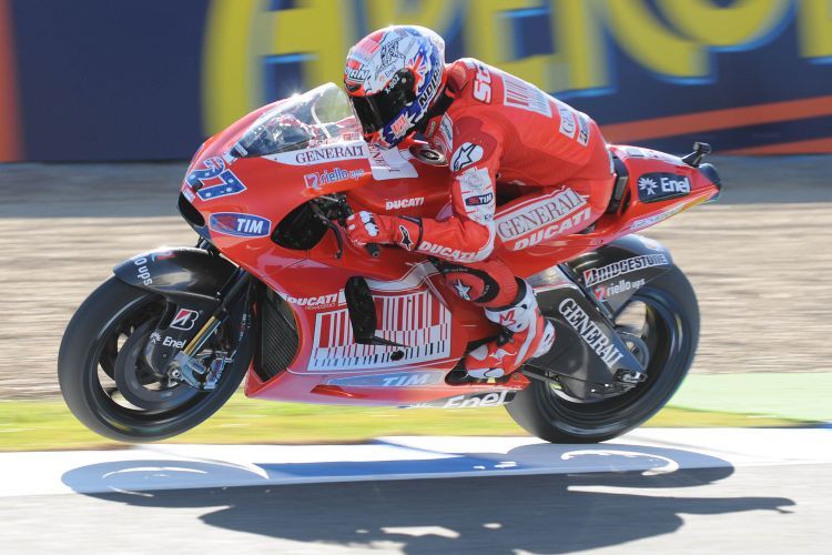 Casey Stoner: in Jerez bereits wieder am Boden