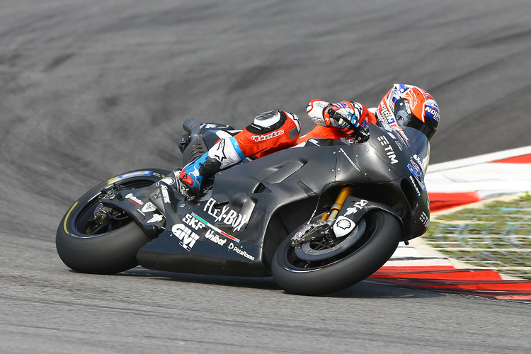 Ducati-Testfahrer Casey Stoner heute in Sepang