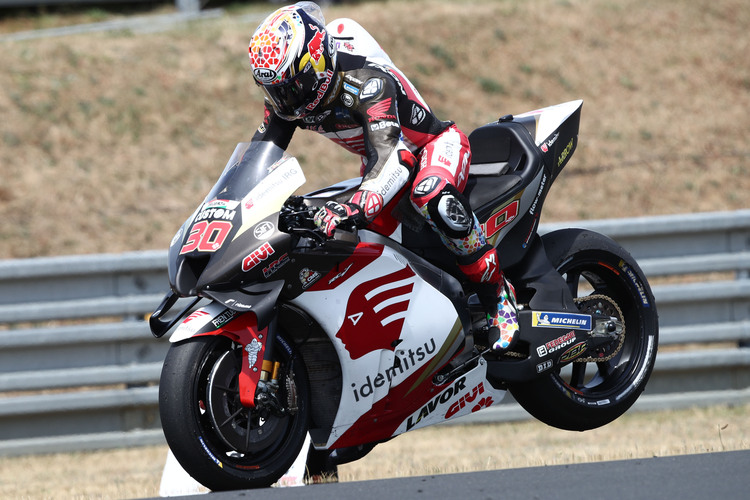 Taka Nakagami startet das Rennen von Platz 12