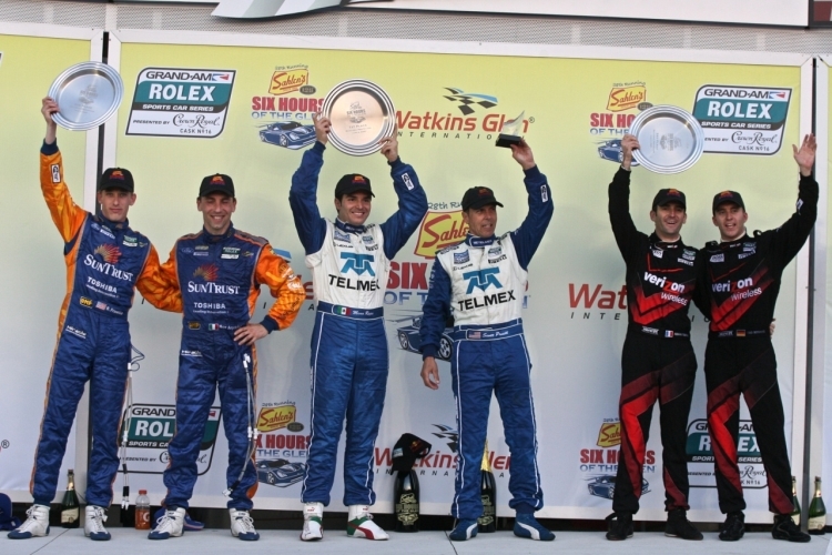 Das Podium in Watkins Glen