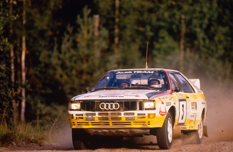 Stig Blomqvist im Audi quattro