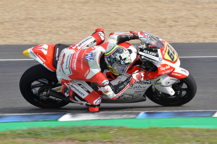 Stefano Manzi beim privaten Jerez-Test im November