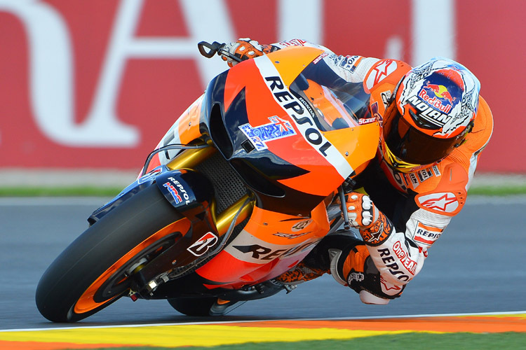 Casey Stoner im Valencia-Qualifying