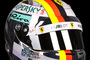 Der neue Helm von Sebastian Vettel