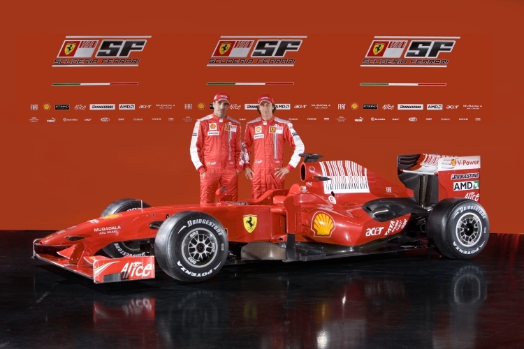 Die Ferrari-Testpiloten Gené(li.) und Badoer.