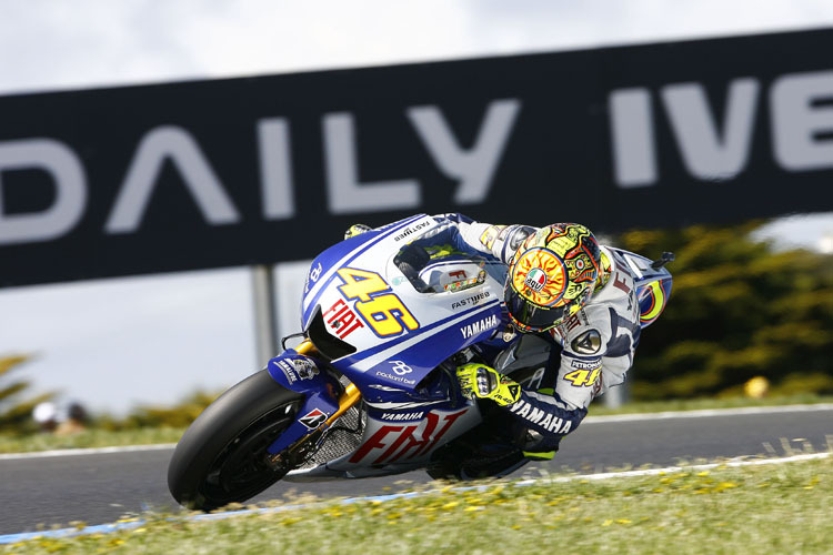 Optimal lief es für Valentino Rossi