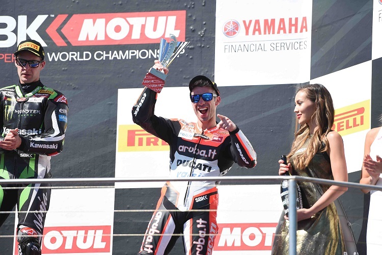 Marco Melandri mit 50. Podiumsplatz