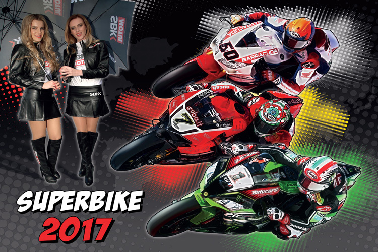 Das Cover des Superbike-WM-Kalenders 2017