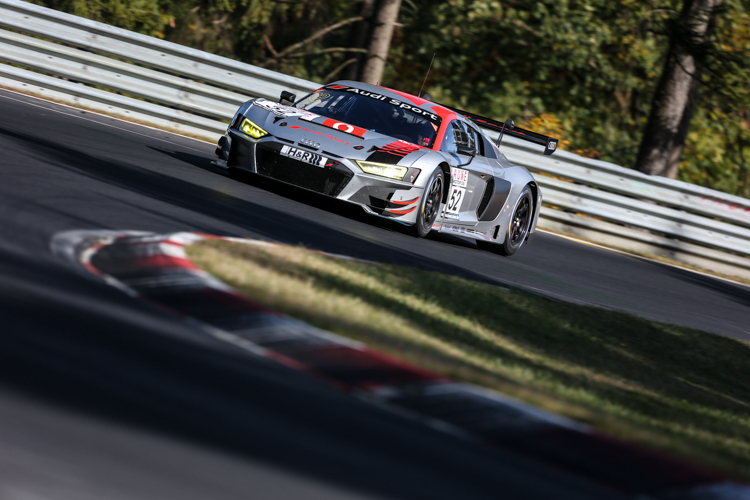Nach der erfolgreichen Rennpremiere beim vergangenen VLN-Rennen tritt die Evolutionsstufe des Audi R8 LMS erneut an