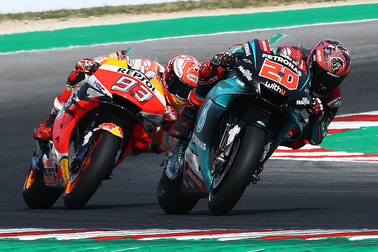 Fabio Quartararo vor Marc Marquez