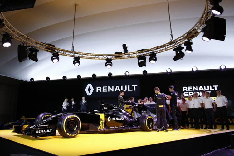 Bei der Präsentation von Renault in Paris