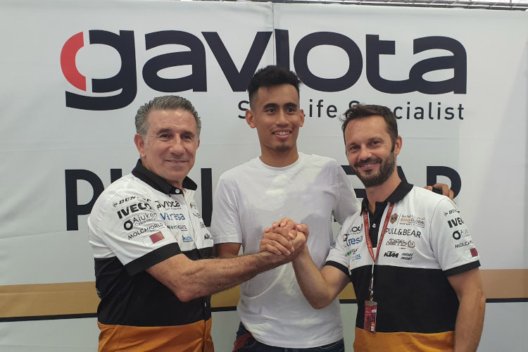 Jorge Martinez, Hafizh Syahrin und Gino Borsoi