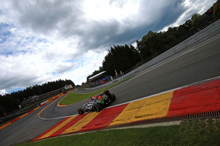 Nico Hülkenberg über die Eau Rouge: ««Die Eau Rouge ist unglaublich, so steil und beeindruckend, wenn man sie im Formel-1-Auto durchfährt»