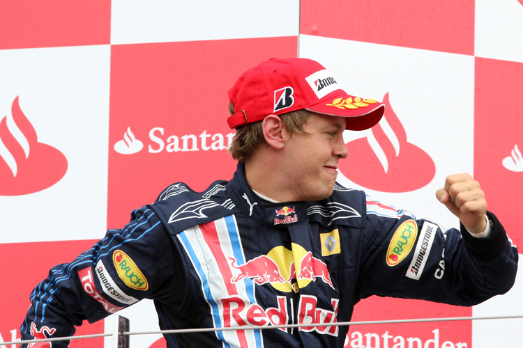 Gute Erinnerung an Silverstone: Formel-1-Weltmeister Sebastian Vettel bejubelte 2009 den GP-Sieg