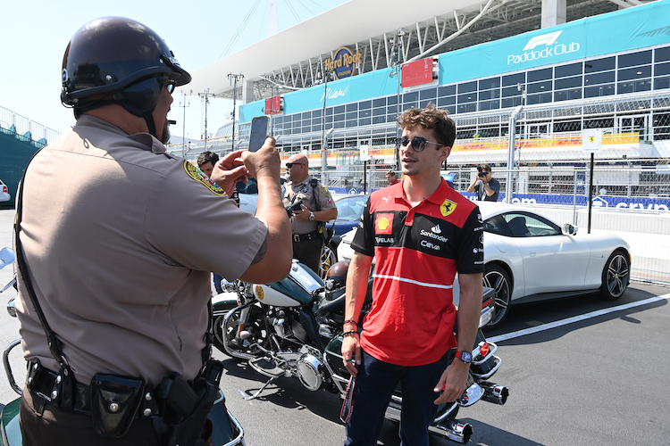 Charles Leclerc in Miami