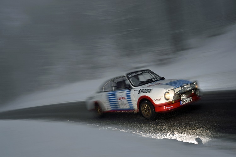 Skoda 130 RS bei der Rallye Monte Carlo 1976