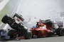 Der Startcrash von Belgien, eine Schlüsselszene der Formel-1-WM 2012