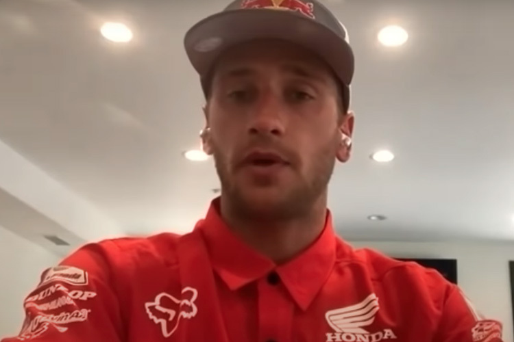 Ken Roczen bei der virtuellen Pressekonferenz vor dem Start der US Nationals