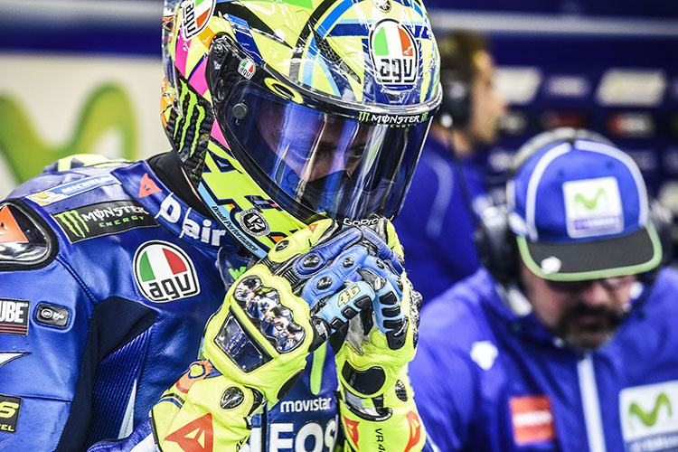 Valentino Rossi: «Im Nassen keine Chance»