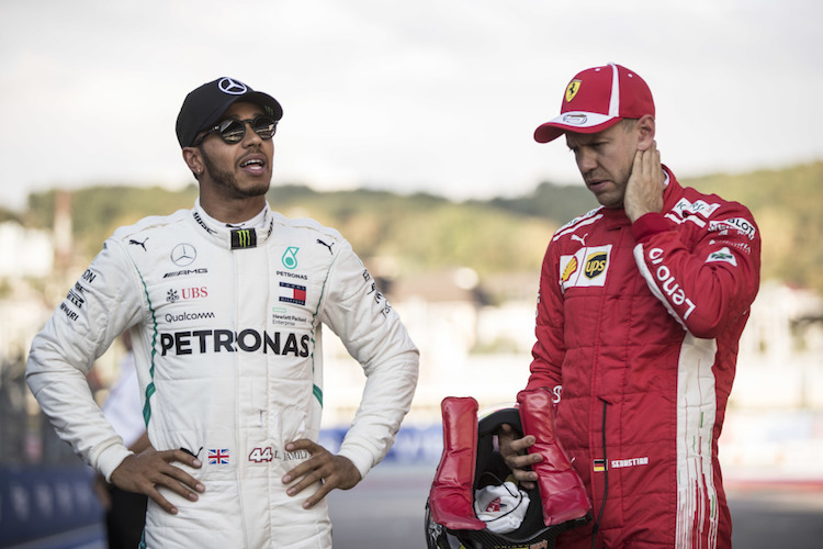 Lewis Hamilton und Sebastian Vettel