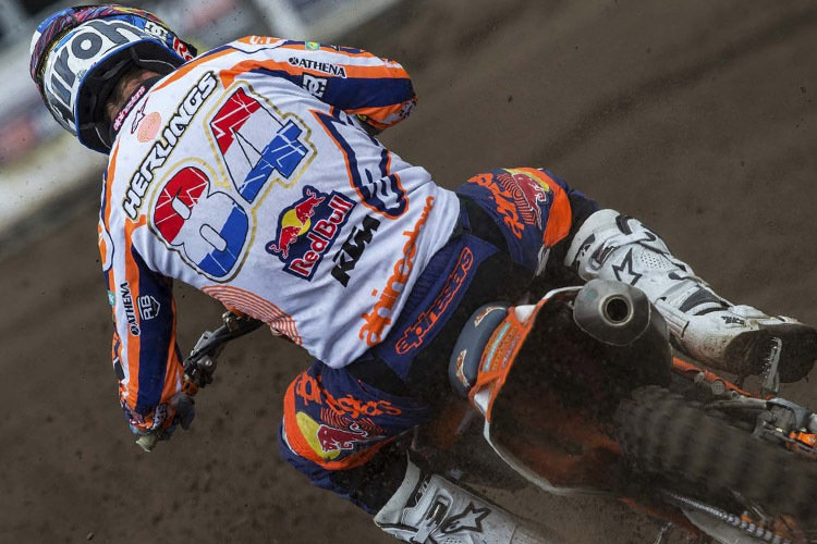 Jeffrey Herlings holte in Kegums seine erste MXGP-Pole-Position