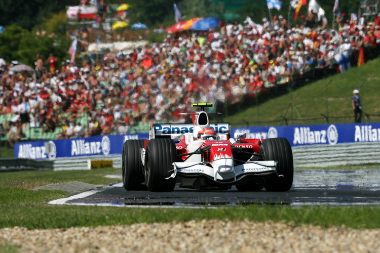 Timo Glock eroberte in Ungarn 2008 den zweiten Platz - und bescherte Toyota damit das bis dato beste Ergebnis