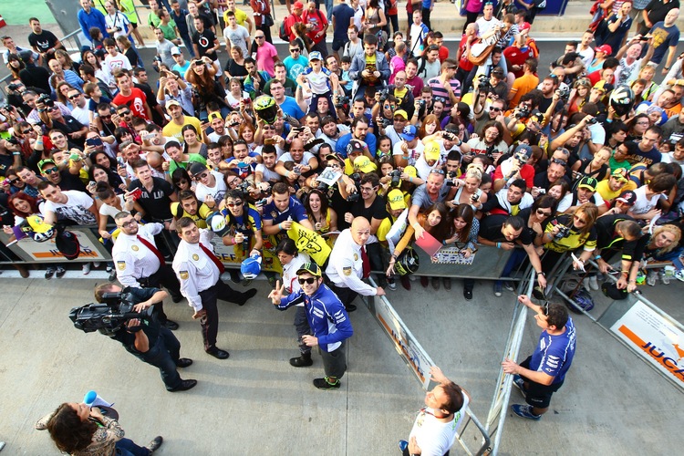 Valentino Rossi beim Pitwalk