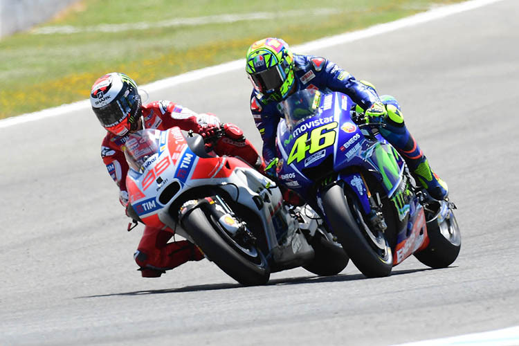 Jerez: Jorge Lorenzo und sein ehemaliger Yamaha-Teamkollege Valentino Rossi