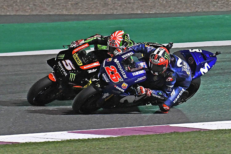 Maverick Viñales schnappte sich am Ende auch noch Johann Zarco