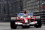 Jarno Trulli in Monaco 2005 mit seinem rillenbereiften Toyota