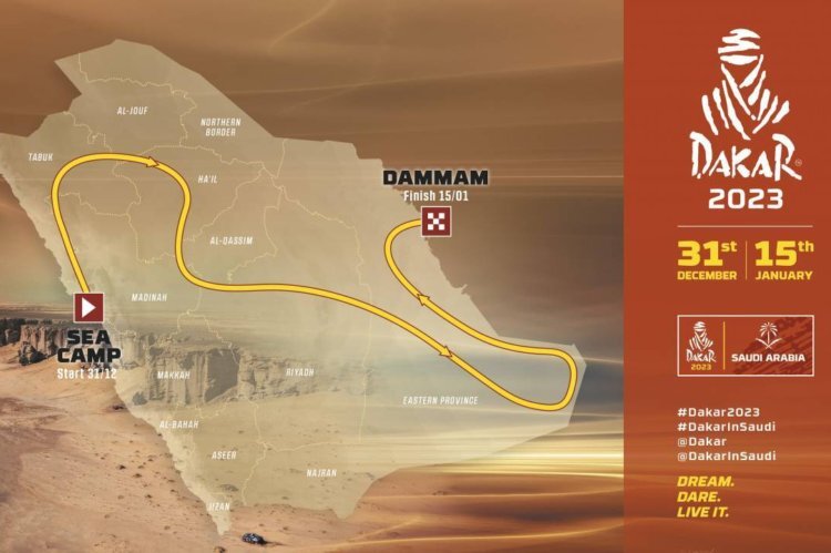 Die Route der Rallye Dakar 2023