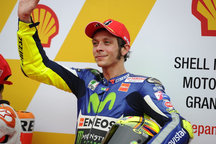 Valentino Rossi nach dem dritten Startplatz in Sepang