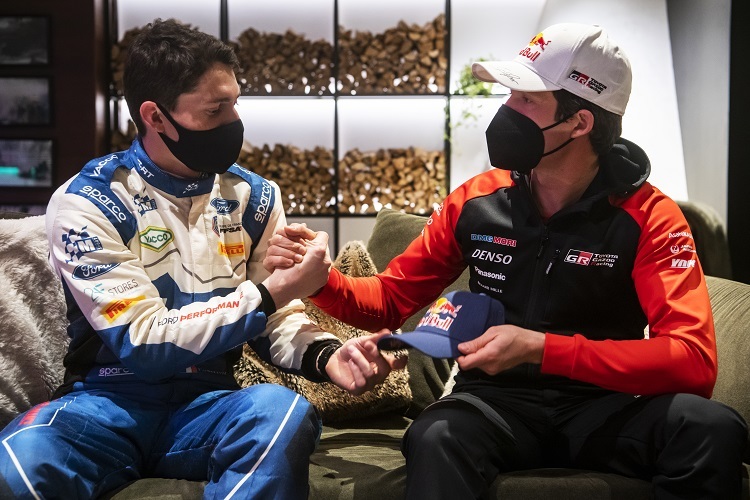 Adrien Fourmaux und Sébastien Ogier