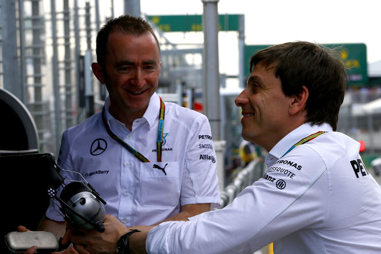 Toto Wolff unf Paddy Lowe blicken dem Rest der Saison mit Spannung entgegen