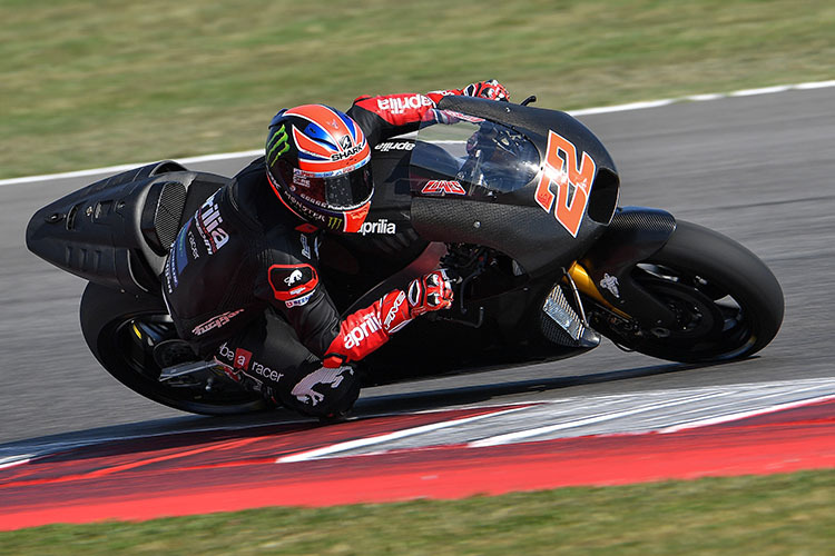 Sam Lowes auf der Aprilia RS-GP in Misano