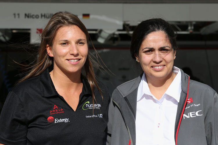 Simona De Silvestro mit Sauber-Temchefin Monisha Kaltenborn