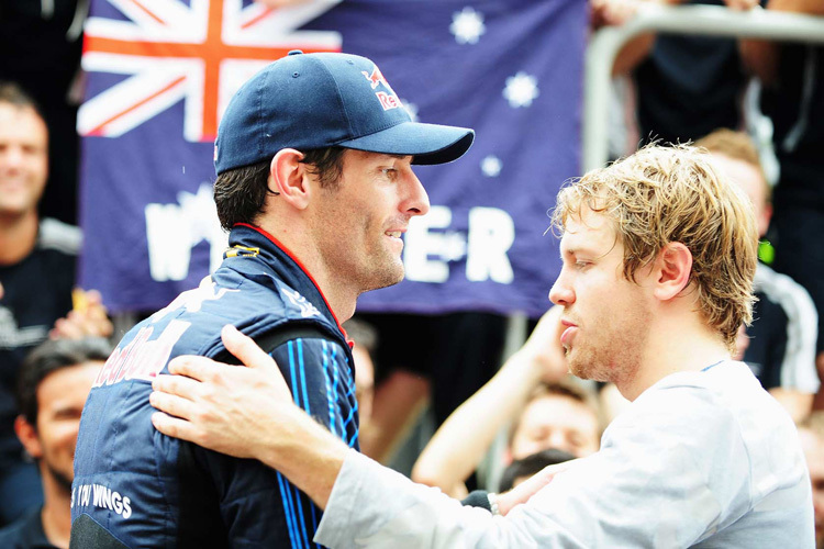 Mark Webber und Sebastian Vettel