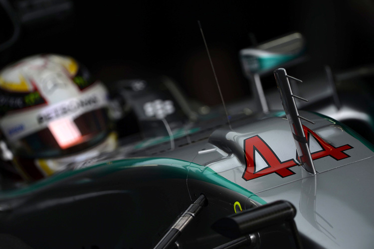 Lewis Hamilton in Brasilien mit veränderter Vorderachse