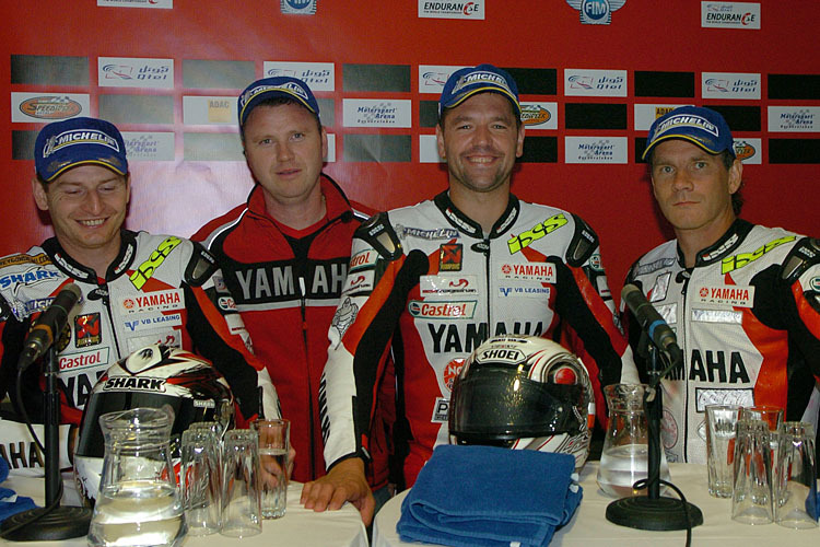 Siegreiches Team: Giabbani, Kainz, Jerman, MArtin