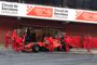 Sebastian Vettel beim Test in Barcelona