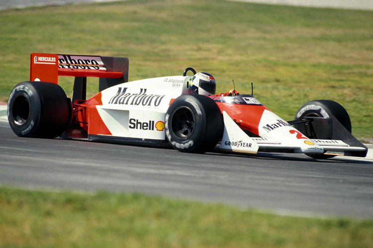 Stefan Johansson 1987 im McLaren