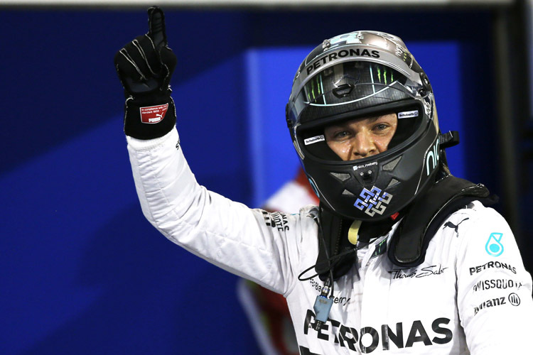 Nico Rosberg profitierte von einem Fehler seines Teamkollegen Lewis Hamilton