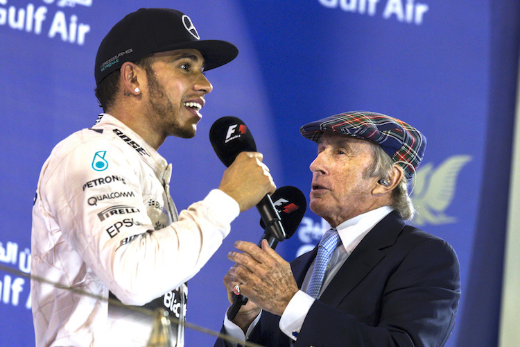 Lewis Hamilton und Sir Jackie Stewart