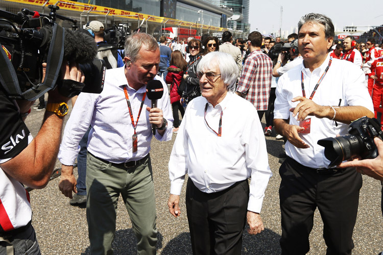 Martin Brundle und Bernie Ecclestone